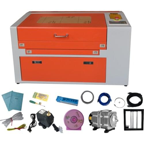 50W CO2 LASER ENGRAVER 500x300 ENGRAVING MACHINE KH5030-50W AIR ASSIST WOODWORKING/CRAFTS USB U-FLASH
