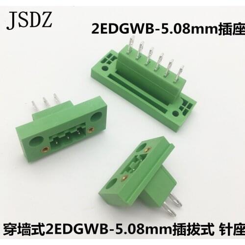 5pairs10PCSPWall terminal 2EDGWB-5.08-2P 2EDGWB-5.08-3P2EDGKM-5.08-2P 2EDGKM-5.08-3P pluggable terminal pluggable terminal block