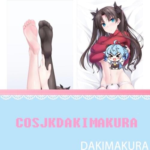Anime Dakimakura Fate/Grand Order Tohsaka Rin HD Print Pillowcase Body Hugging Pillow Cover Case Room Bedding Cosplay Xmas Gifts