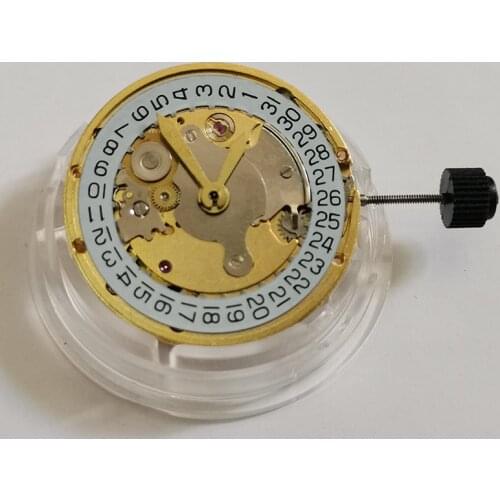 Automatic Mechanical Watch Movement 3 Hands Gold Color Watch Movement Replacement For Asian Shanghai 2824 Watch Movement Repair