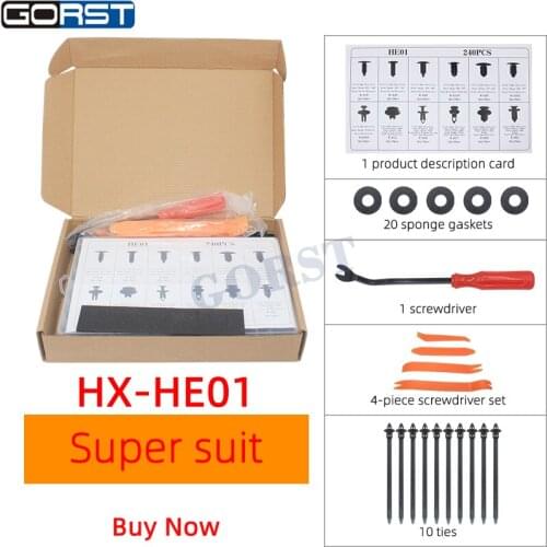 Auto Fastener Clip Mixed Car Body Push Retainer Pin Rivet Bumper Door Trim Panel Retainer Fastener Kit 12 Size 240pcs HE01