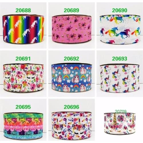 Free shipping 50 yard cartoon printed grosgrain ribbon 20709