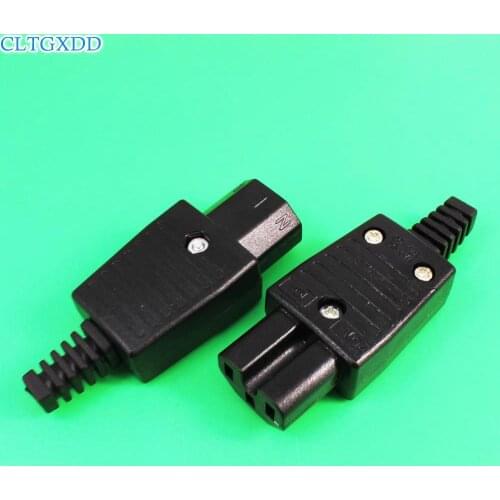 Cltgxdd IEC320 C13 Female Socket 10A 250V Terminal Power Plug Inlet Socket Connector Copper Male Plug