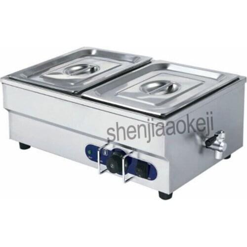 Home Electric Multi-function soup pool Stainless Steel Food Warmer Equipment Kitchen Tool Commercial insulation soup pool 1500w