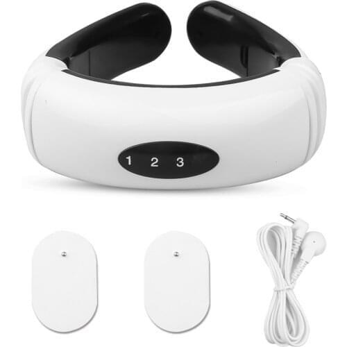 Electric Neck Massager pulse neck and back massage far-infrared heating analgesic tool for For Back Pain relief care relaxation