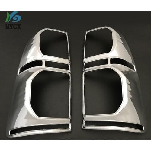 2pcs For Toyota Hilux Accessories ABS Matte Black Rear Lamp Cover Tail Lamp Casing For Toyota Hilux Vigo 2012 2013 2014