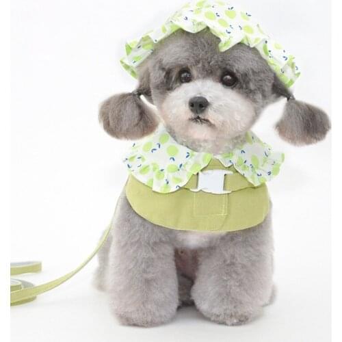 Fashion Dog Hats Puppy Visor Cap Dog lace Cap Sun Protection Dog hat with Adjustable String for Dog Cat Party Daily Decoration