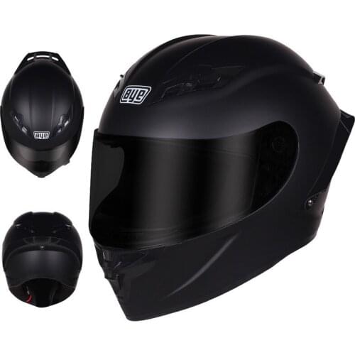 Motorcycle Full Helmet Male Tail Wing Monochrome Battery Car Cap Personality Motorcycle Helmet Four Seasons Female