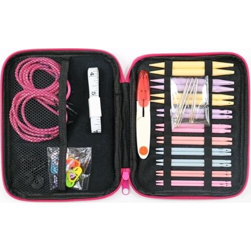 42 Pack Crochet Hooks Knitting needles Set Crochet accessories for Knitting yarn Knitting tools with Storage Bag