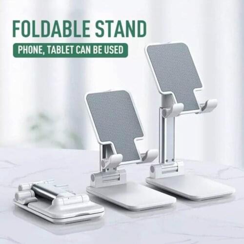 Desk Mobile Phone Stand Holder For Pad Adjustable Metal Desktop Tablet Table Stand Universal Cell Support Folding phone stand