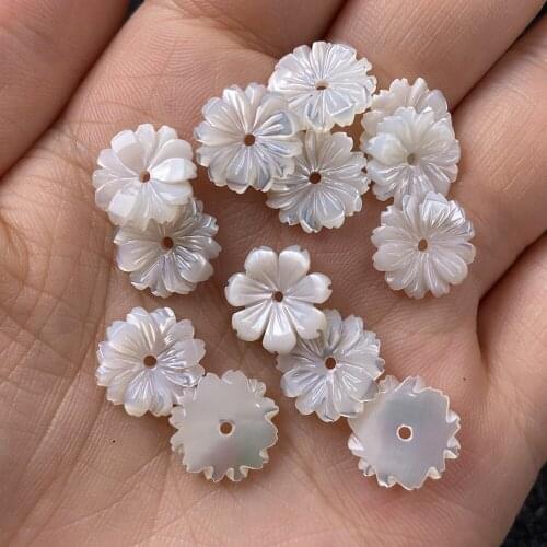 Natural Shell Flower White Making Bracelets And Earrings For DIY Package Sale
