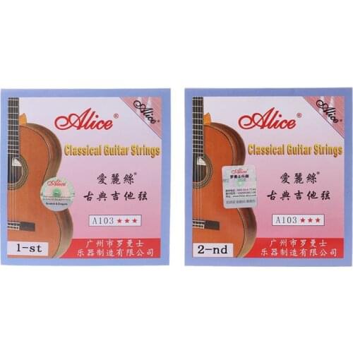 2021 New Alice A103 Nylon String 1-st E 028 / 2-nd B 032 High Tension For Classical Guitar