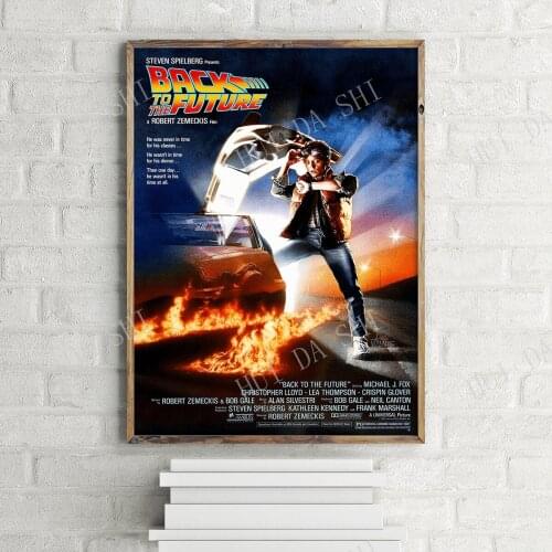 Back To The Future Original Design Movie Poster, Wall Art Print