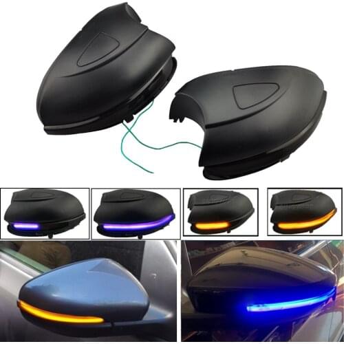 Superb for VW Golf MK6 GTI 6 R line Smoked Dynamic Blinker Side Mirror indicator For VW VI R20 LED Turn Signal Ligh