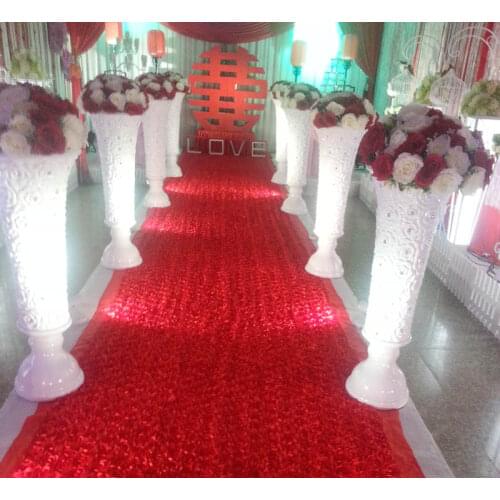Romantic 3D Rose Wedding Carpet/table Covers Wedding Party Decoration Rose Petal Red Carpet Wedding Backdrop Party Decoration