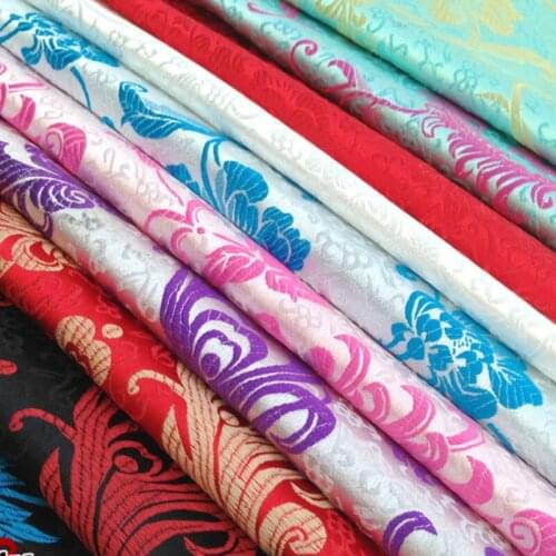 Chinese Ancient Costume Baby Clothes Kimono Cos Jacquard Brocade Satin Phoenix Damask Fabrics