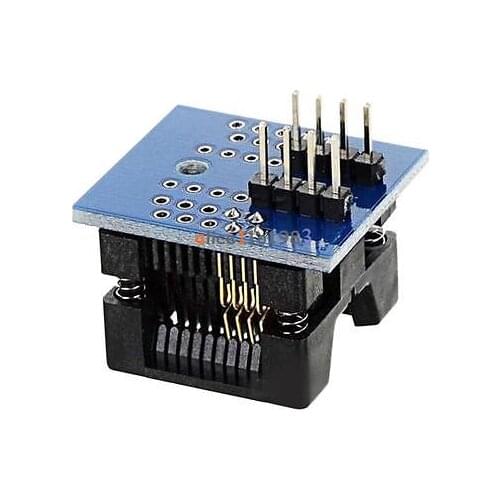 SOP8 to DIP8 Wide-body Seat Wide 200mil Programmer Adapter Socket Blue