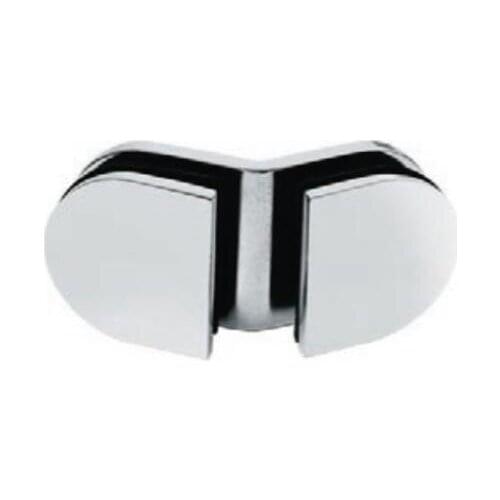 Bathroom glass clip polished stainless steel glass holder, glass connector, shower room 135 degree glass hinge