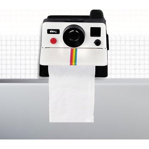 Creative Retro Polaroid Camera Shape Inspired Tissue Boxes Toilet Roll Paper Holder Box Bathroom Kitchen Home Decor Tool