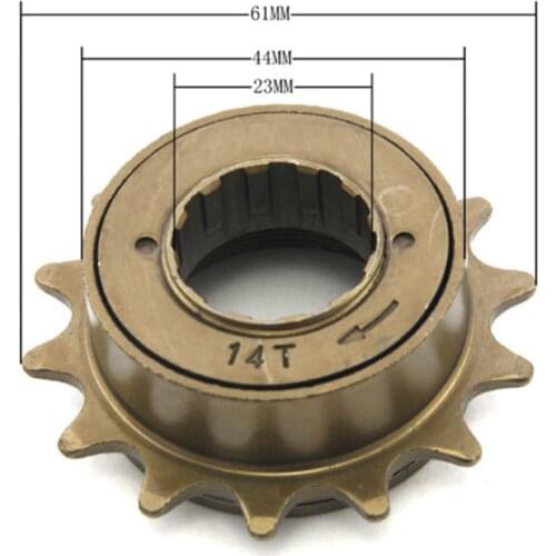 Bicycle 14 Tooth Flywheel 14T Bicycle Single Speed 14 Tooth Flywheel Bicycle Electric Bicycle Accessories