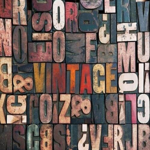 Dropshipping Colomac Vintage Wallpaper Retro Letterpress Wood Board Word Wall Embossed Wallpaper Wall Mural 3d Carta Da Parati