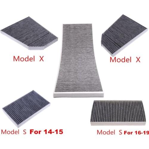 External Activated Carbon Cabin Filter For Tesla Model S,MODEL-X 60D 75D 90D P90D 2014 2015 2016 2017 2018 2019
