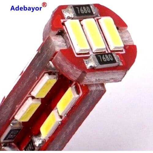 100x Free shipping 19SMD 194 W5W T10 19 leds smd 4014 canbus obc error free no error LED Light Bulb Lamp White