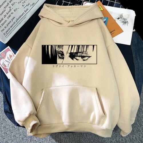 2021 Attack On Titan Japanese Anime Levi Graphic Hoodies Woman/Men Shingeki No Kyojin Harajuku Sweatshirt Unisex Male Streetwear