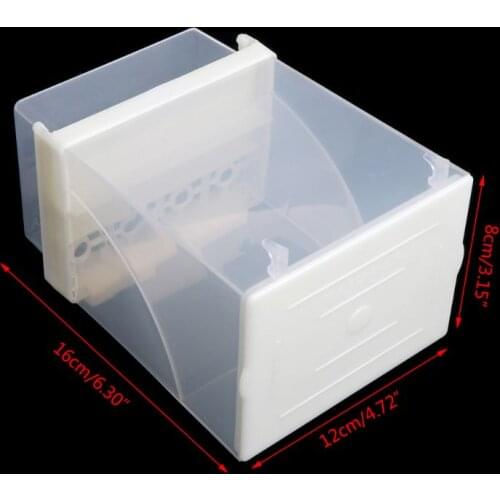 Bird Poultry Feeder Automatic Acrylic Food Container Parrot Pigeon Splash Proof 62KC