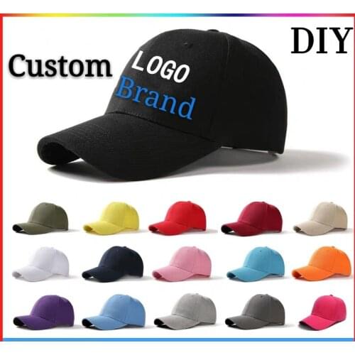 DIY Logo Flat Cap Baseball Cap Custom-made Bucket Hat Hip Hop Child&Adult Printing Embroidery Brand Sport High-quality Snapback