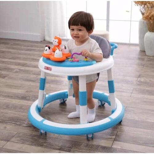 Artfunning Baby walker anti-O-leg trolley baby anti-rollover can be pushed can sit and learn to driver free Shipping