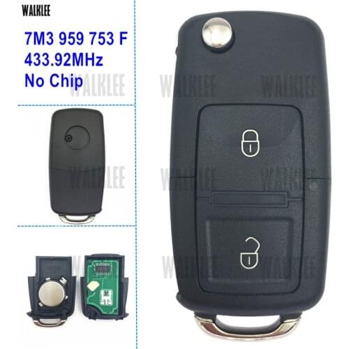 WALKLEE Remote Key for SEAT Alhambra 7M3 959 753 F / 753F without Chip for Siemens SME 5WK4 6011 433.92 MHz