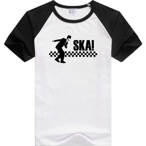 Dancing Rude Boy Ska T Shirt The Specials Madness 2 Tone Ska Dammers Suggs simple Tee Shirts T-shirt short Typical black GA460