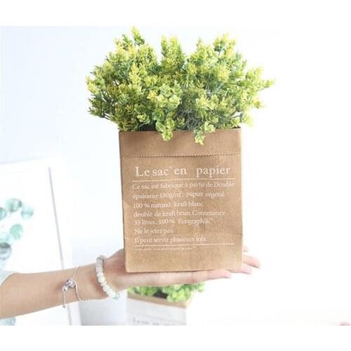 Artificial Plants Simulation Green Grass Fake Plant Decorate Flowers For Wedding Home Garden Plastic plant Artificial grass