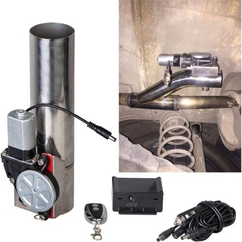 2.0 " 2.5 " 3.0 " Electric I-Pipe Exhaust Downpipe Cutout E-Cut Out Valve System Kit+Remote