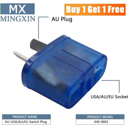 Buy one get one free Power Adapter Travel to AU US / EU / UK Universal Plug for Australia charge conversion socket