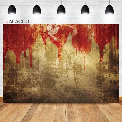 Laeacco Brick Wall Photo Backgrounds Grunge Vintage Baby Halloween Birthday Photocall Portrait Customized Photography Backdrops