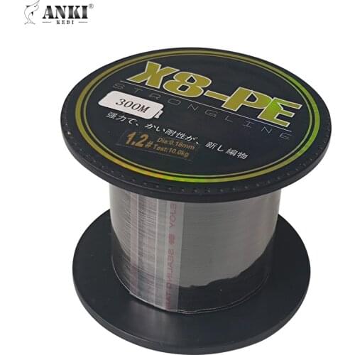 ANKI KEDI 8 Strands Braided Fishing Line Multifilament 300M Carp Fishing Japanese Braided Wire Fishing Accessories Pe Line