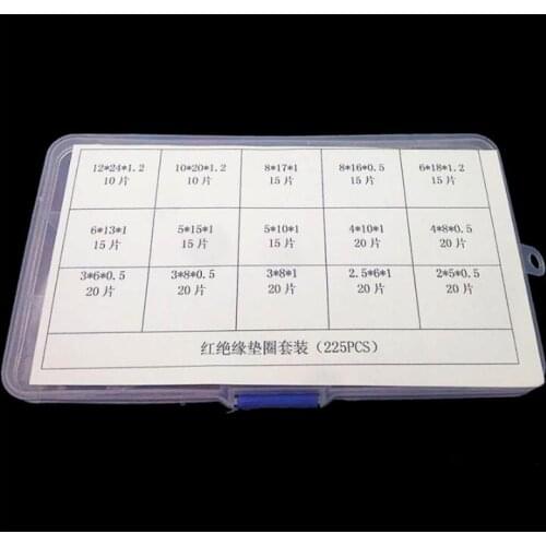 M2--M12 Red Insulation Washer Gasket Red Vulcanized Fiber Gasket kit