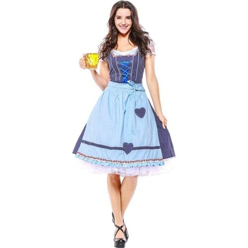German Bavarian Oktoberfest Costume Munich National Culture Carnival Costume Halloween Costumes for Women