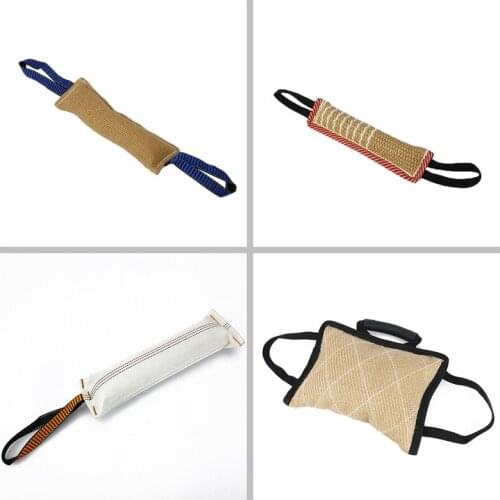 Training Malinois German Shepherd Rottweiler Pet Chewing Toy Durable Dog Training Bite Tug Pillow Sleeve with 2 Rope Handles