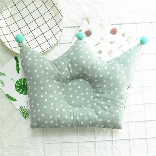 New Baby Shaping Pillow Prevent Flat Head Infants Crown Dot Bedding Pillows Newborn Boy Girl Room Decoration Accessories