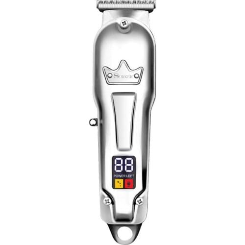 Professional LCD display barber shop hair trimmer for men corded cordless hair clipper powerful electric hair cutting tool