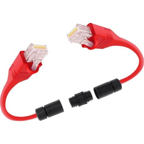 Lan Coupler RJ45 Waterproof Install Adapter Female to Female Jack Inline Connector Extender Protector Plug Cable Outdoor