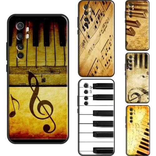 Piano keys Vintage Music Notes For Xiaomi Mi 11 Lite Note 10 Mi 11 Ultra 10T Pro Phone Case For POCO F3 F1 F2 M3 X3 Pro