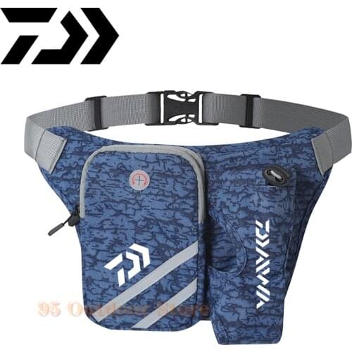 Daiwa New Waterproof Waist Bag Men Women Outdoor Fishing Accessories Bag Military Pocket Hunting Tactical Leg Bag Travel Package