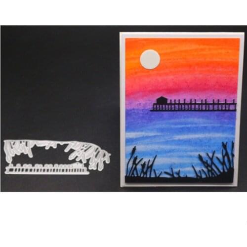 YINISE Metal Cutting Dies For Scrapbooking Stencils FENCE GRASS DIY Paper Album Cards Making Embossing Die Cuts Cutter MOLD TOOL