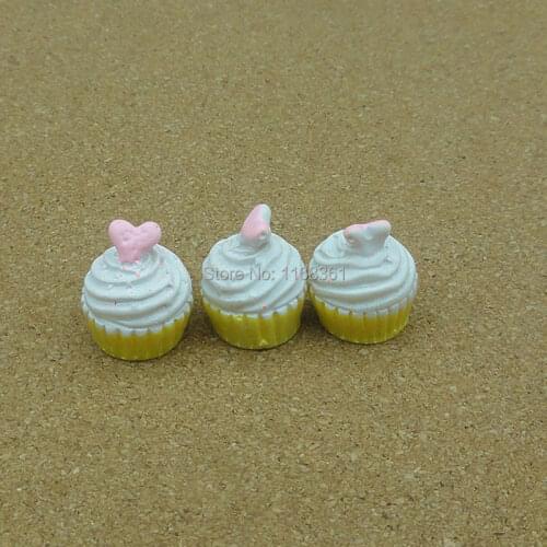 1pcs/lot resin yellow love ice plat cake 17mm Cabochons Scrapbooking Hair Bow Center Card Frame Making Craft DIY B006-4