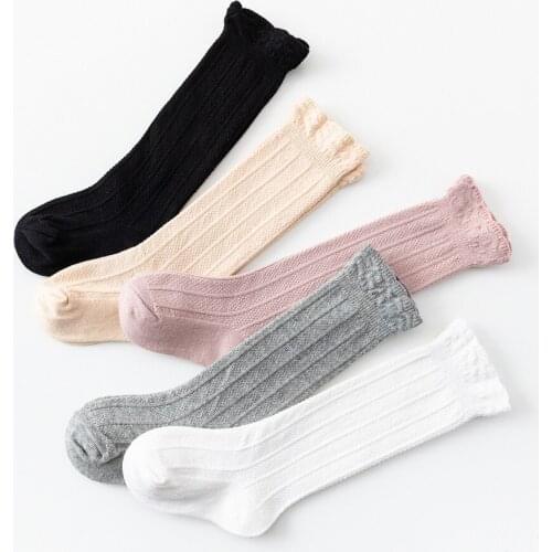10pair/lot Newborn Baby Lace Childrens Knee High Sock Jacquard Princess Girls Children Baby Leg Warmers Cotton Long Knees Socks