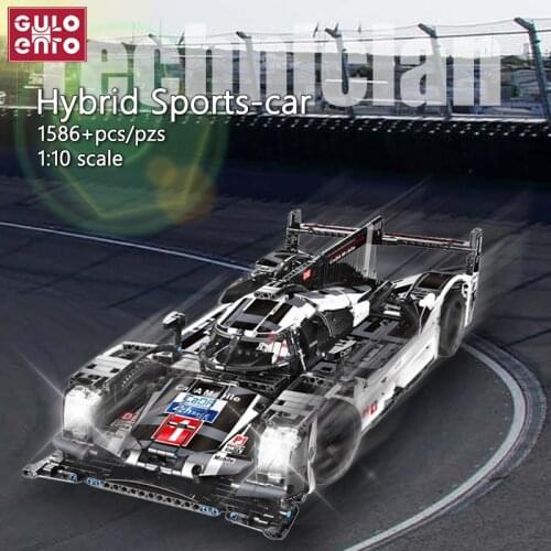 1586pcs Technician City Super Sport Racing Car Building Blocks MOC Creative Vehicle Model Kids Toys For Children Boys Gifts